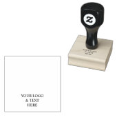 Wit Gepersonaliseerd – Uw Logo & Tekst Hier Rubberstempel (Gestempeld)