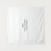 Wit Gepersonaliseerd – Uw Logo & Tekst Hier Wandkleed (Voorkant (horizontaal))