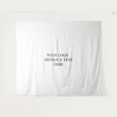 Wit Gepersonaliseerd – Uw Logo & Tekst Hier Wandkleed (Voorkant (horizontaal))