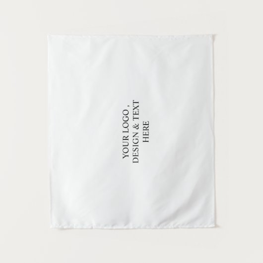 Wit Gepersonaliseerd – Uw Logo & Tekst Hier Wandkleed (Voorkant)