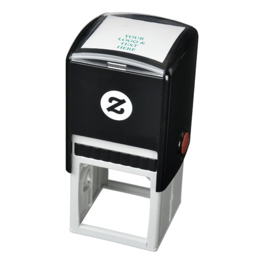 Wit Gepersonaliseerd – Uw Logo & Tekst Hier Zelfinktende Stempel (Product)