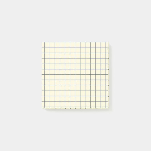Wit geruit patroon Schoon rasterontwerp Kantoor Post-it® Notes (Voorkant)