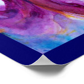 WIT-GESCHIEDENIS IN PINK- EN GOLD-SPARKLEN POSTER (Hoek)