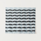 Wit geschilderd gebouw wandkleed (Voorkant (horizontaal))