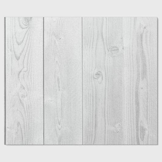 Wit geschilderd hout, heldere textuur cadeaupapier (Vlak)