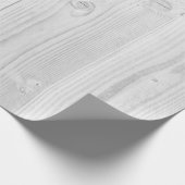 Wit geschilderd hout, heldere textuur cadeaupapier (Hoek)