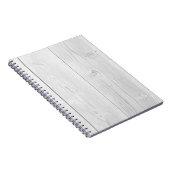 Wit geschilderd hout, heldere textuur notitieboek (Rechterzijde)