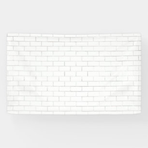 Wit geschilderde bakstenen achtergrond of achtergr spandoek