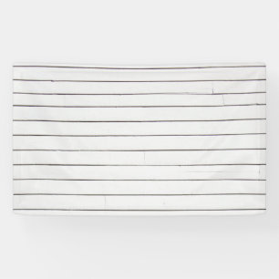 Wit geschilderde houten planken of muur achtergron spandoek