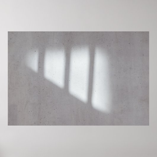 Wit geschilderde wand poster (Voorkant)
