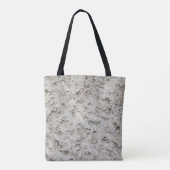 Wit geschilderde wand tote bag (Achterkant)