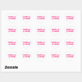 Wit Gesprekshart Hart Sticker (Vel)