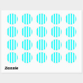 Wit gestreepte sticker (Vel)