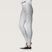 Wit gestructureerd uiterlijk leggings (Links)
