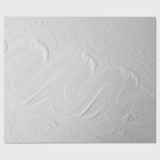 Wit getextureerd acrylschilderij cadeaupapier (Vlak)