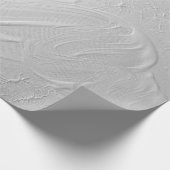 Wit getextureerd acrylschilderij cadeaupapier (Hoek)