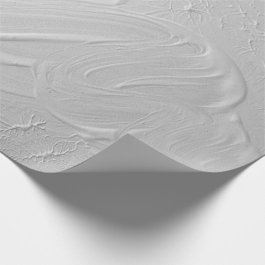 Wit getextureerd acrylschilderij cadeaupapier (Hoek)