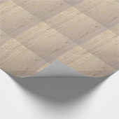 Wit getextureerd houten korrel cadeaupapier (Hoek)