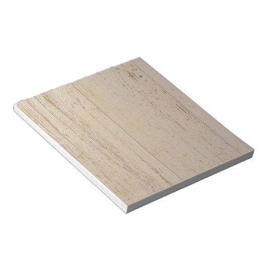 Wit getextureerd houten korrel notitieblok (Schuin)