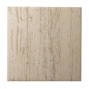 Wit getextureerd houten korrel tegeltje