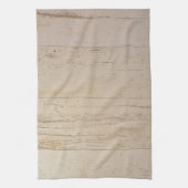 Wit getextureerd houten korrel theedoek (Verticaal)