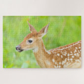 Wit-getrapt deer Fawn | Minnesota Legpuzzel (Horizontaal)