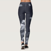 Wit gevleugeld paard: maanverlichte hemel. leggings (Achterkant)