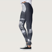 Wit gevleugeld paard: maanverlichte hemel. leggings (Links)