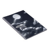 Wit gevleugeld paard: maanverlichte lucht. notitieboek (Rechterzijde)