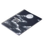 Wit gevleugeld paard: maanverlichte lucht. notitieboek (Linkerzijde)
