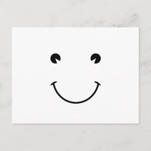 Wit gezicht briefkaart
