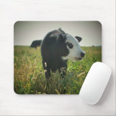 Wit gezicht in pasta muismat (Met muis)