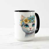 WIT-GEZICHT VAN WATERVERF MET STROMEN MOK (Voorkant rechts)