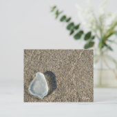 Wit glas briefkaart (Staand voorkant)