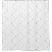 WIT GOLD PATTERN SHOWER CURTAS DOUCHEGORDIJN (Voorkant)