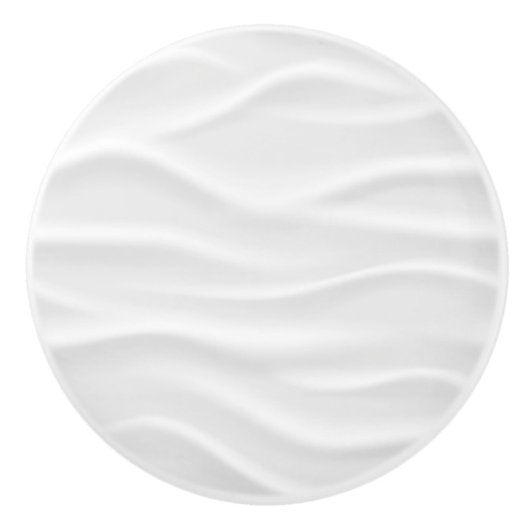 Wit-golfafdruk rond aangepaste keramische knop /pu (Voorkant)