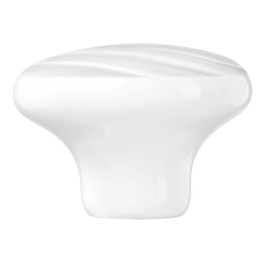 Wit-golfafdruk rond aangepaste keramische knop /pu (Zijkant)