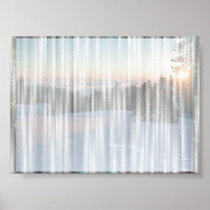 Wit gordijn #1 poster