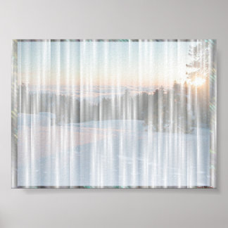 Wit gordijn #1 poster