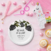 Wit Gotisch Halloween Vrijgezellenfeest Papieren Bordje (Feest)