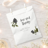 Wit Gotisch Roos Donker Vrijgezellenfeest Bedankzakje (Geknipt)