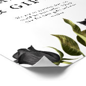 Wit Gotisch Vrijgezellenfeest Kaarten en Geschenke Poster (Hoek)