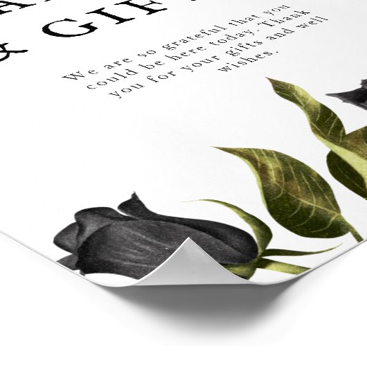 Wit Gotisch Vrijgezellenfeest Kaarten en Geschenke Poster (Hoek)