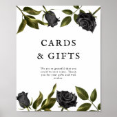 Wit Gotisch Vrijgezellenfeest Kaarten en Geschenke Poster (Voorkant)