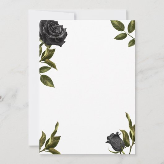 Wit Gotisch Vrijgezellenfeest tot de dood ons sche Kaart (Achterkant)