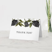 Wit Gotische Vintage Roze Bruidsfeest Bedankkaart (Voorkant)