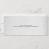 Wit Goud Bioscoop Huwelijkskaartje & RSVP Kaart (Achterkant)