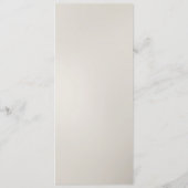 Wit Goud Bloemen Bruiloft Menu (Achterkant)