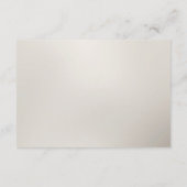 Wit Goud Bloemen Detail Behuizing Kaart (Achterkant)