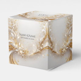 Wit Goud Bloemen Favoriet Box Bedankdoosjes